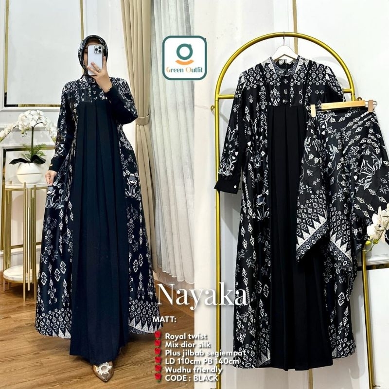 Nayaka Set Hijab Royal Twist Mix Dior Silk