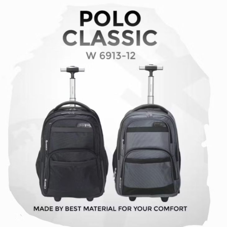 Tas Ransel Trolley Polo Classic Tas Kantor Trolley