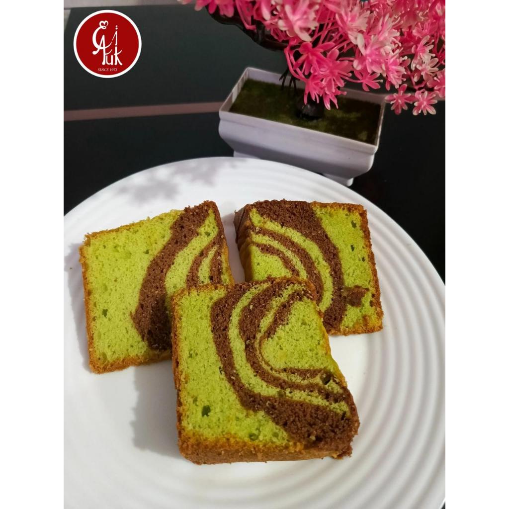 

Bolu / Cake, Marmer Pandan, Bolu Macan - Isi 3 atau 6 Pcs