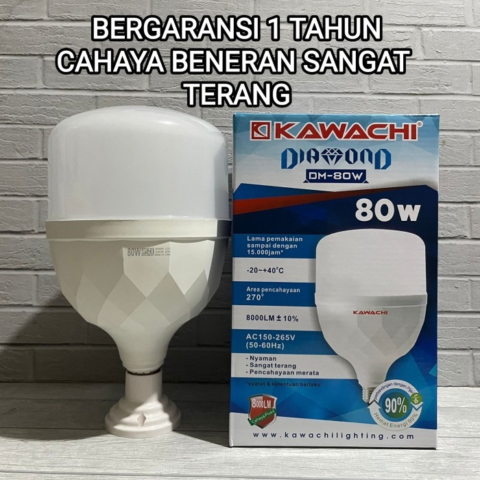 Lampu LED Kawachi Diamond 80watt Garansi 1 tahun 80w Lampu LED 50 WATT 80WATT