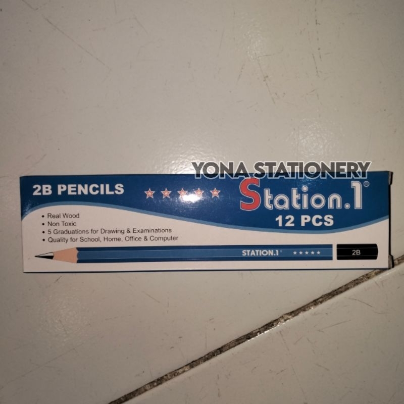 

Pencil 2B Station | Pensil Kayu Murah | 1 pack: 12 pcs