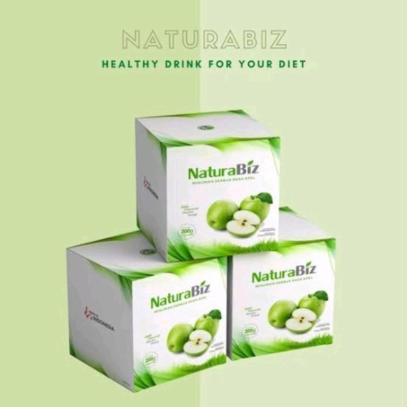 

Naturabiz minuman serbuk apel Original NaturaWorld 1box isi 10 sachet