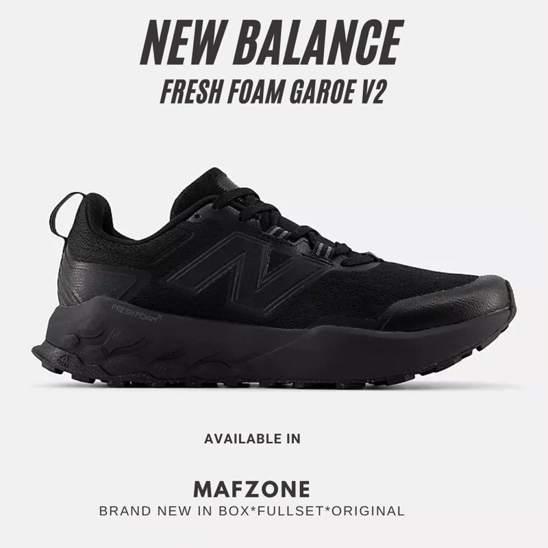 New Balance Fresh Foam Garoe V2 Mens Running black phantom and castlerock ORIGINAL
