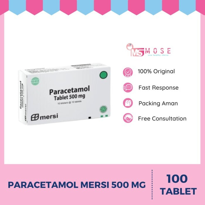 PARACETAMOL 500 MG 100 TABLET/1 Box - Obat