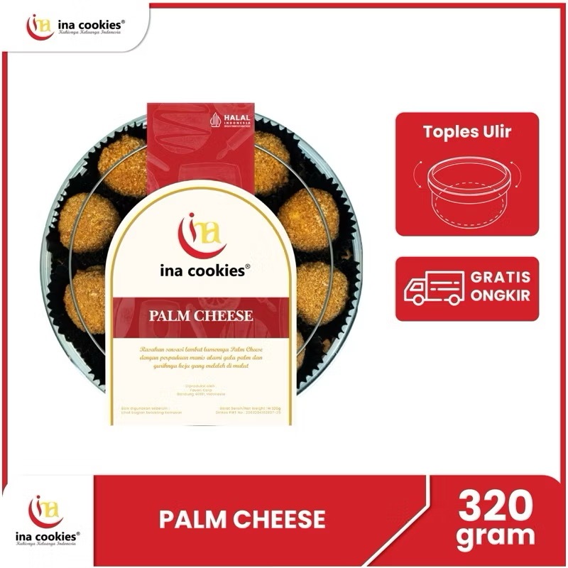 

Ina Cookies Reguler PALM CHEESE