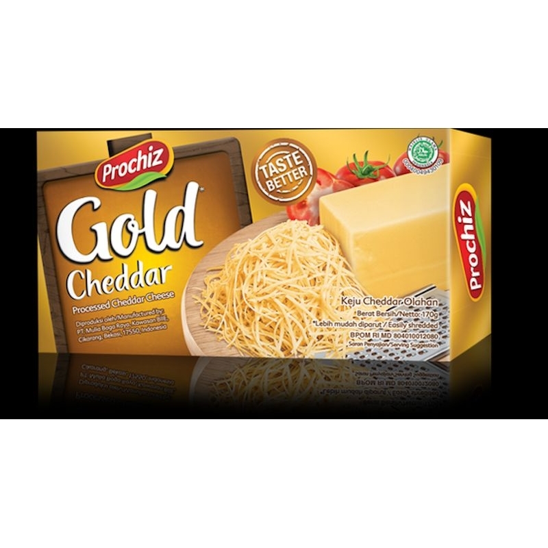 

KEJU CHEDDAR OLAHAN PROCHIZ GOLD 160 GR