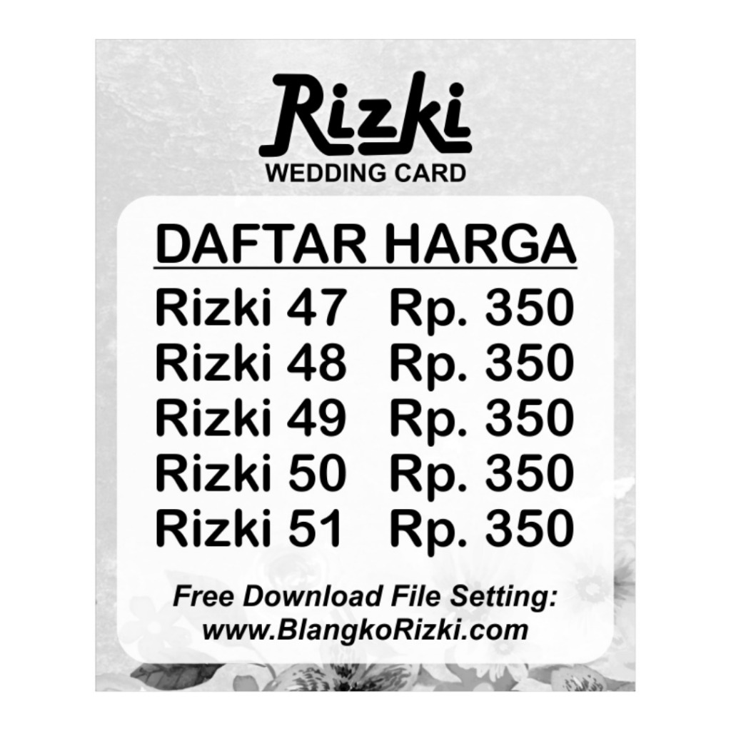 KATALOG UNDANGAN RIZKI 47-51