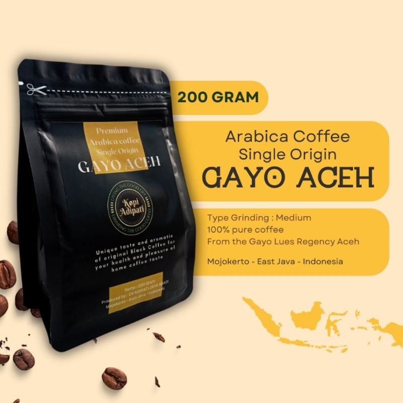 

Kopi Arabika Gayo Aceh 100% Kopi Murni Kopi Adipati