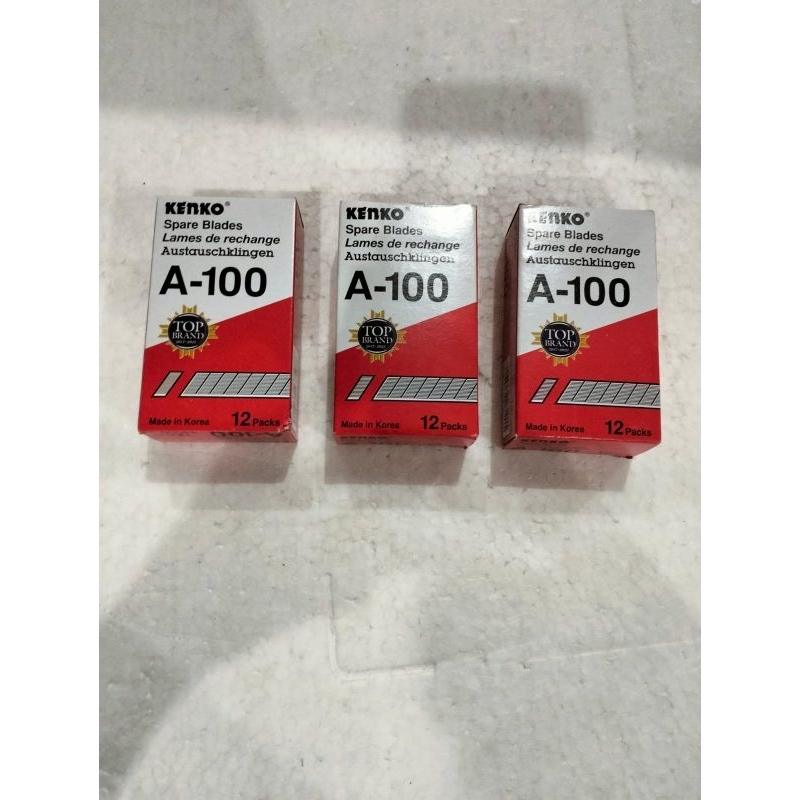 

ANAK CUTTER A100 MERK KENKO REFFILL INDUK CUTTER KECIL ISI ULANG CUTTER KECIL