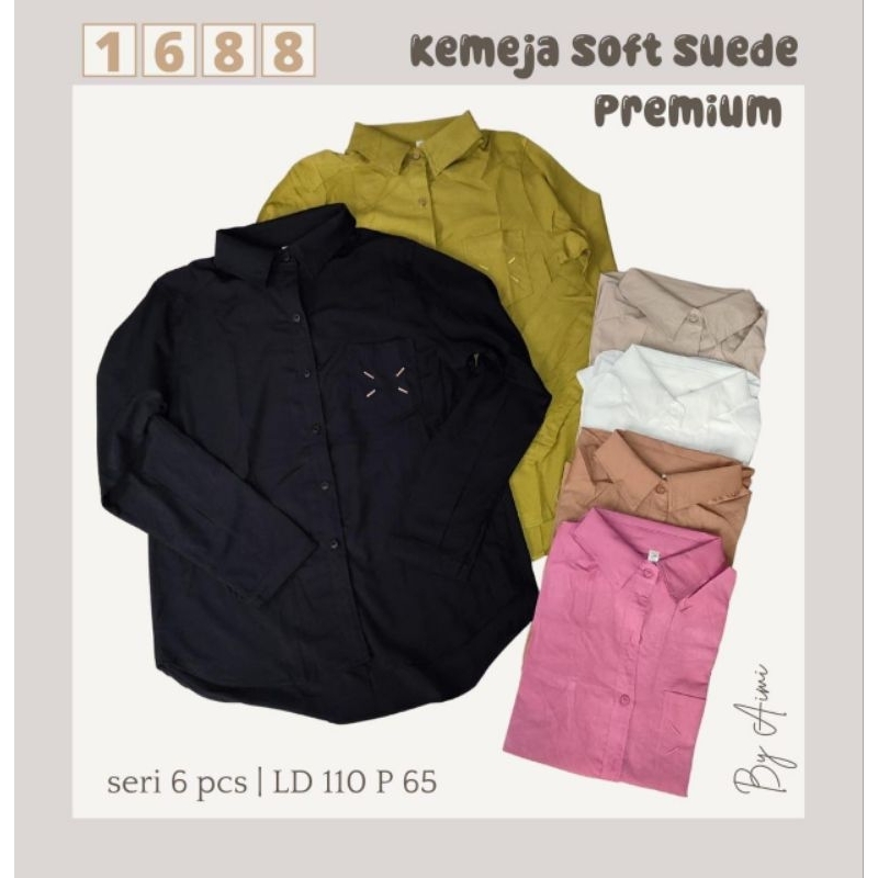 KEMEJA SOFT SUEDE PREMIUM IMPORT 1688