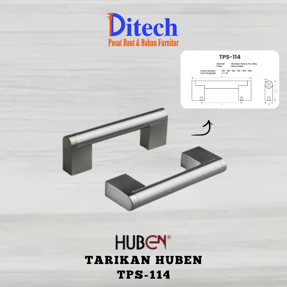 ☑️TARIKAN LACI HUBEN TPS-114/ TARIKAN LACI MNIMALIS/ HANDLE TANAM