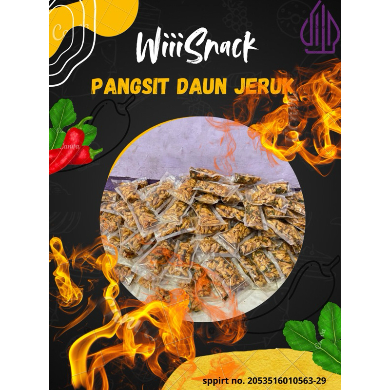 

Keripik Pangsit WiiiSnack Kulit Pangsit Daun Jeruk Kemasan Pouch 10ribuan