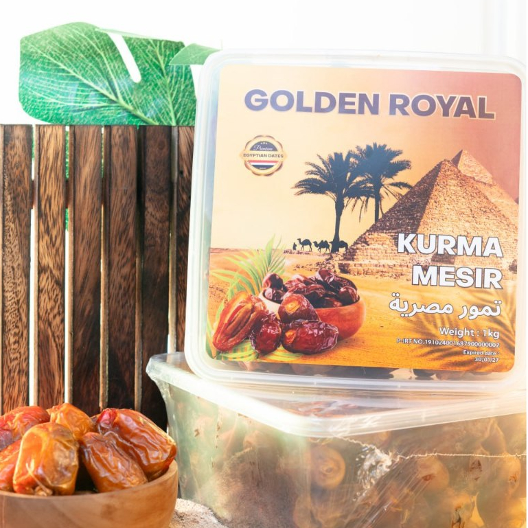 

Kurma Mesir 1kg Golden Royal Egyptian Dates Original Asli