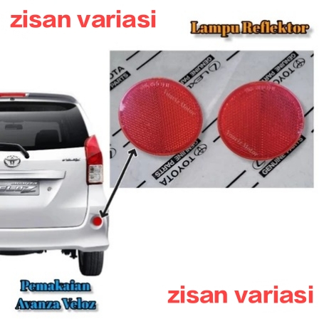 Lampu Reflektor Mata Kucing Bumper Belakang Avanza Veloz original / Mata Kucing / Reflektor Bemper B