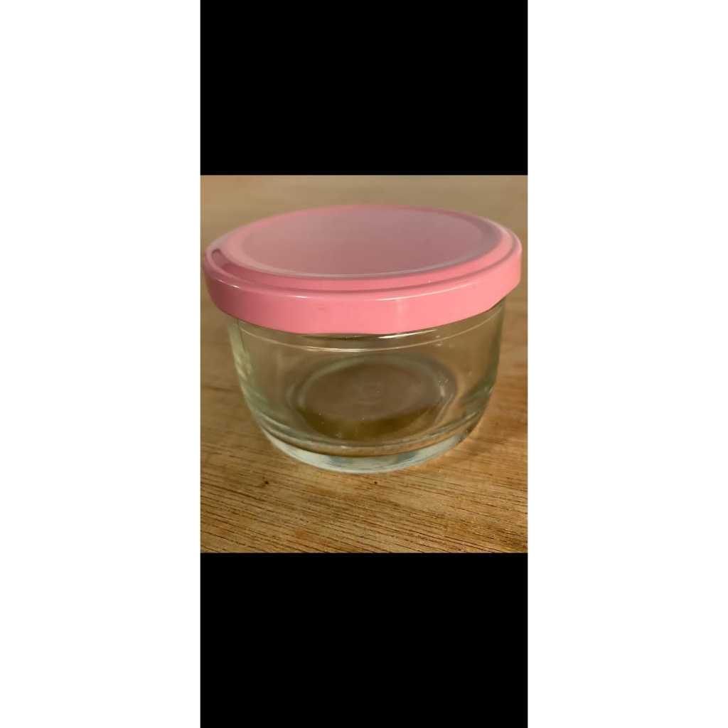 JAR TUTUP KACA 125ML TUTUP PINK