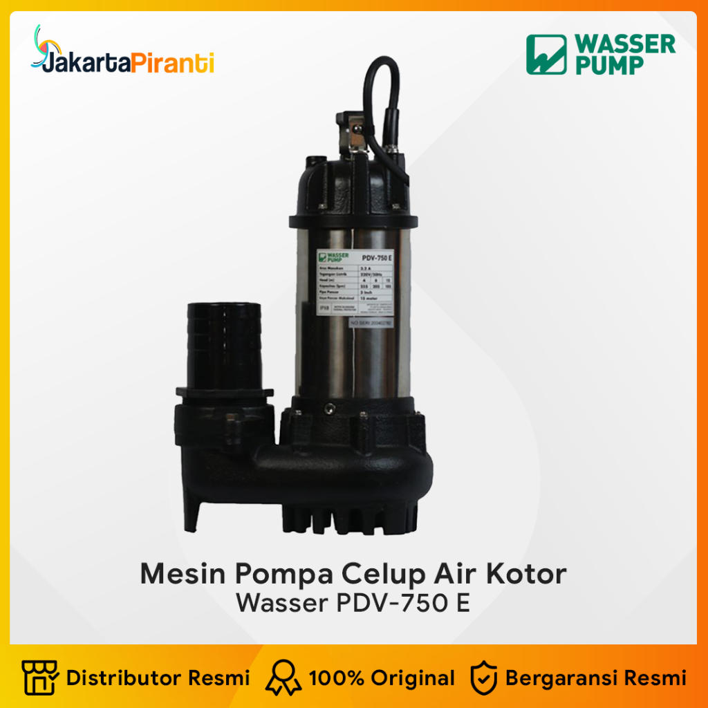 Mesin Pompa Celup Air Kotor Wasser PDV 750 E Kuras Banjir Sirkulasi Kolam Siram Tanaman Air Terjun