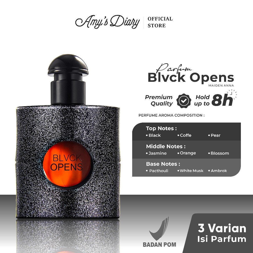 Amy's Diary Eau De Parfume Unisex Blvck Opens Aroma Coffe Tahan Lama