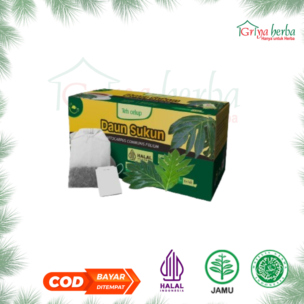 

Teh Herbal Daun Sukun Griya Herba Untuk Kesehatan Jantung Dan Mencegah Penyakit Kolesterol Halal
