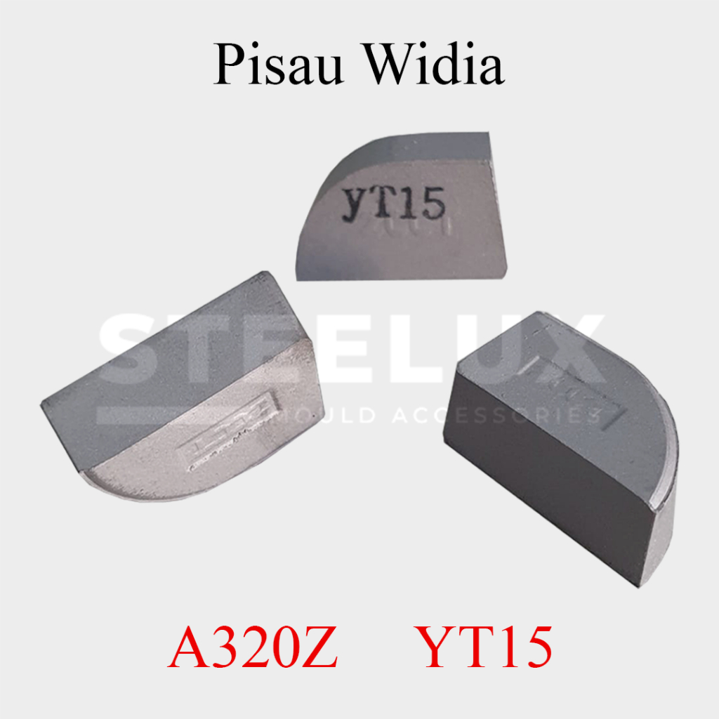 Mata Pisau Bubut Widia Insert YT15 A320Z 20X11X7 mm Carbide Cemented Insert Baut Betel Kanan Kiri Te