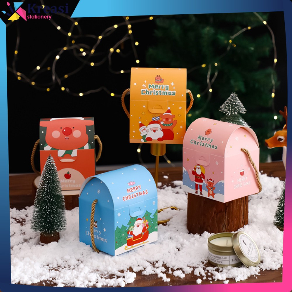 

Kotak Hampers Natal Kotak Kue Kering / Box Cookies Xmas Kado Natal / Goodie Bag Box Hampers Christmas Kreasi Stationery C1161