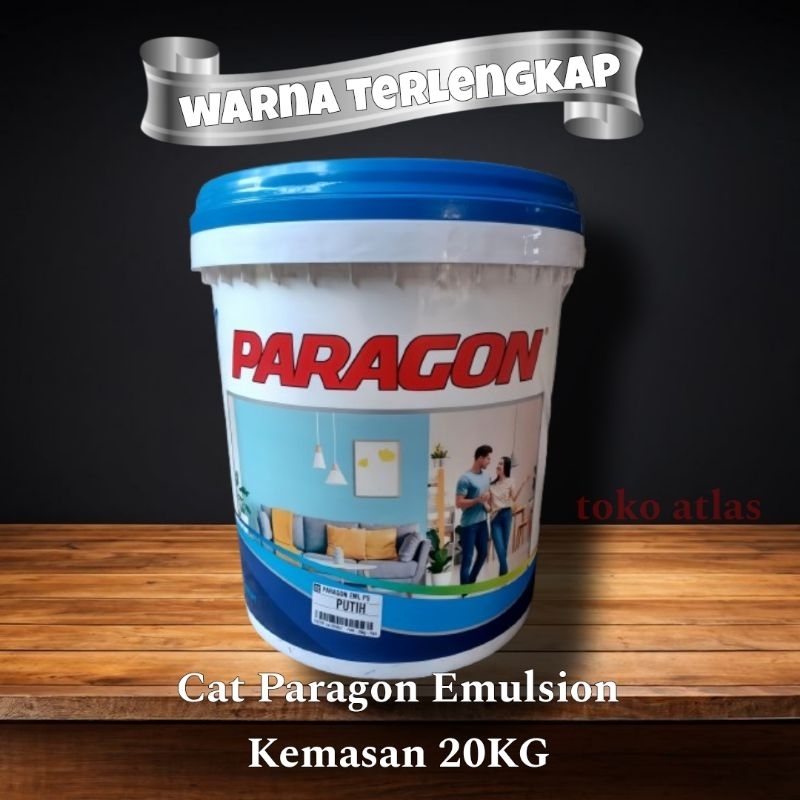 Cat Paragon 20kg warna lengkap, Cat Paragon Emulsion kemasan 20kg/pail, Cat paragon pail