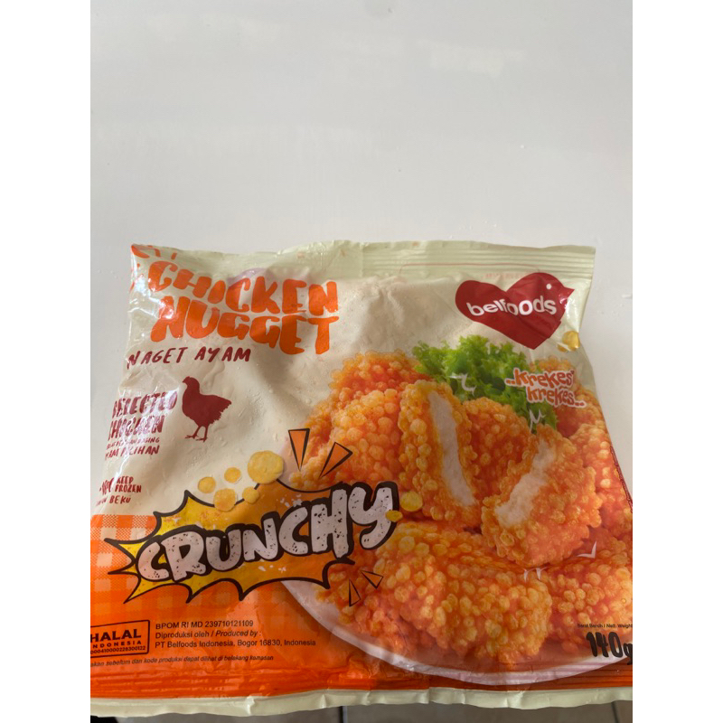

Belfoods chiken nugget crunchy single pack 140 gr