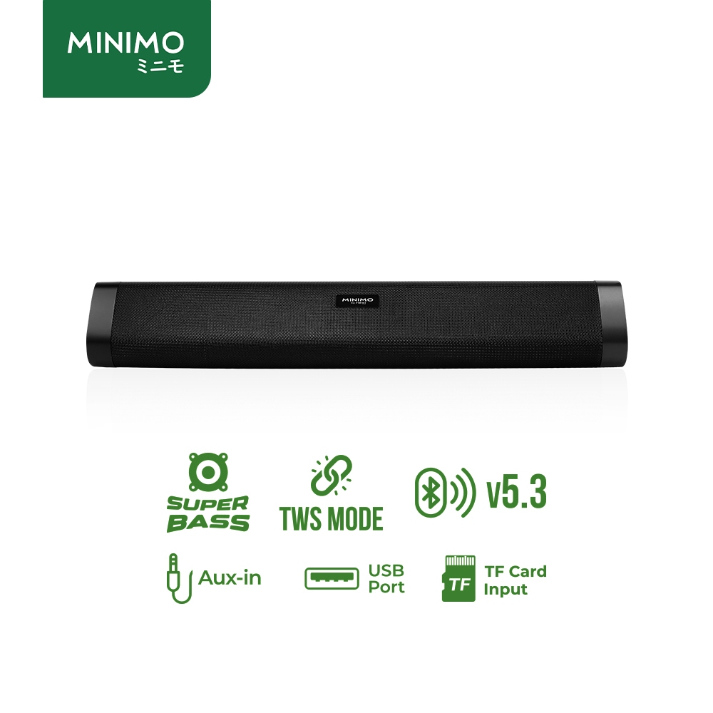 MINIMO SL03 SpeakerBluetooth Soundbar Super Bass with TWS Mode
