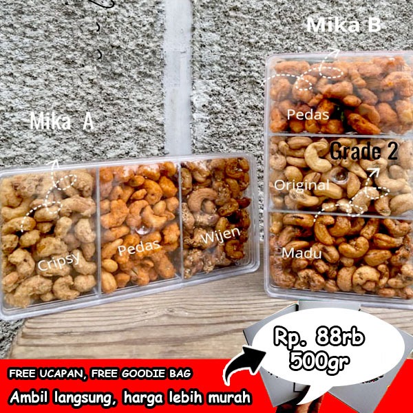 

MEDE SEKAT 3 RASA original keju wijen madu balado pedas thailand crispy TOPLES PARSEL KACANG METE HAMPERS PARSEL PARCEL