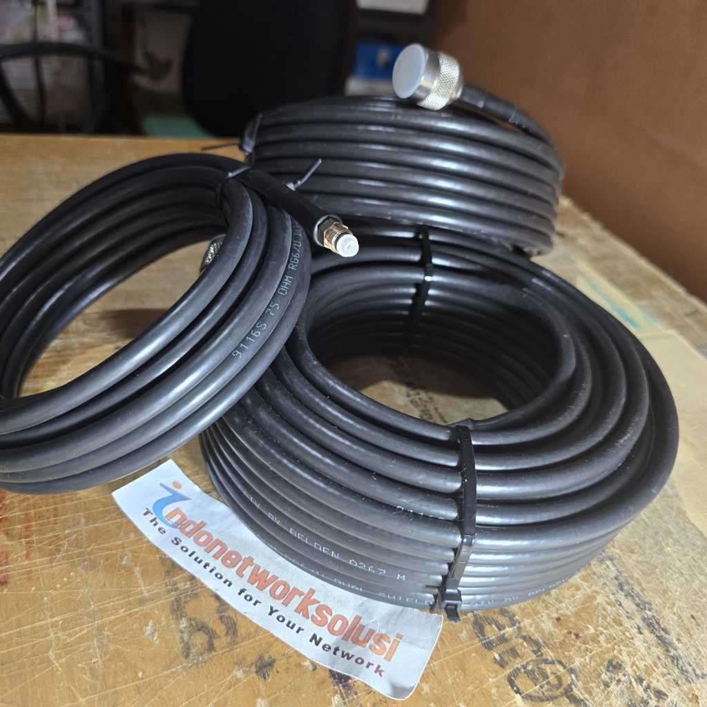 Kabel Ekstension Perpanjangan Cable Extension Antena YAGI LPDA OMNI TABUNG GRID 15 meter