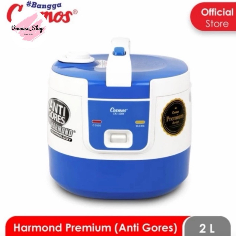 COSMOS RICE COOKER HARMOND CRJ 6288 - MAGIC COM COSMOS HARMOND ANTI GORES 2 LITER - COSMOS MAGIC COM