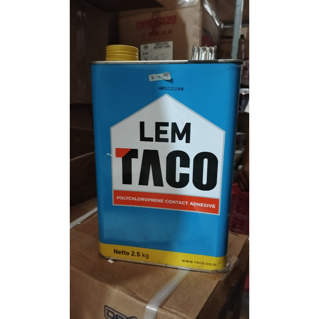 Taco Lem Biru serbaguna, Tersedia Berat 10kg, 2.5kg , dan 600gr, Perekat HPL, Vinyl lantai, Edging, 