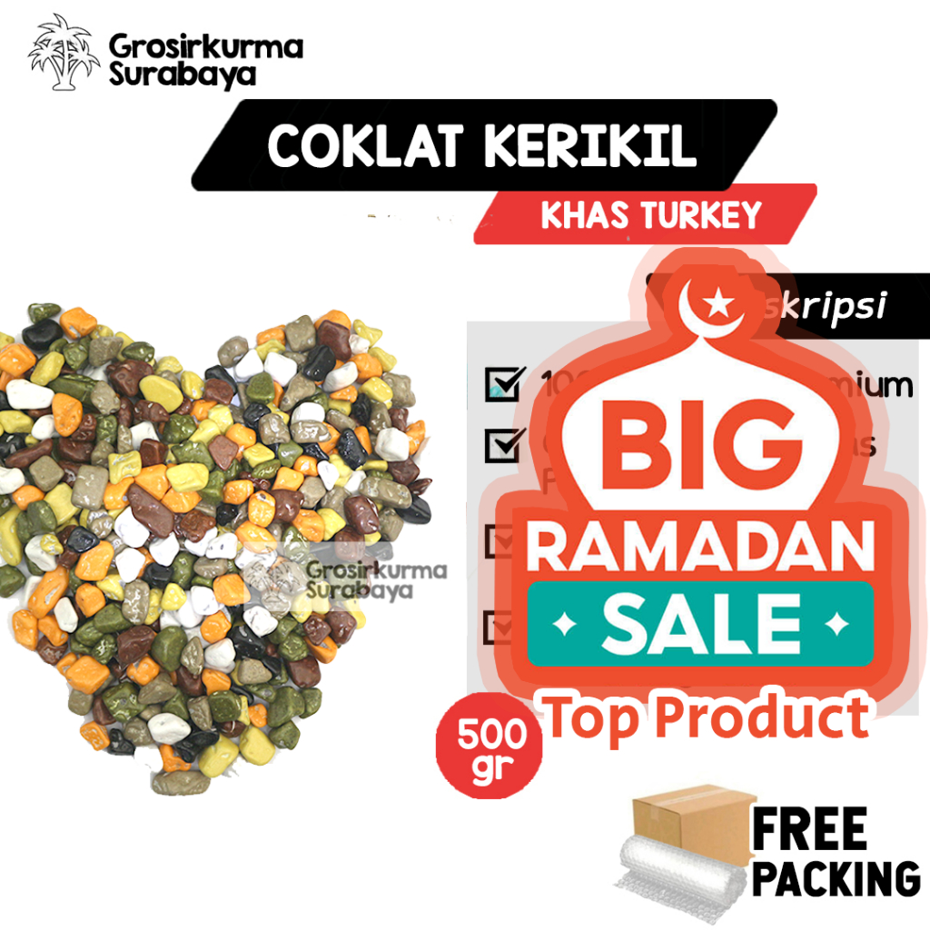 

STONE CHOCOLATE Cokelat Kerikil 500gr Khas Arab Turki Rasa Istimewa Untuk Souvenir Oleh oleh Haji