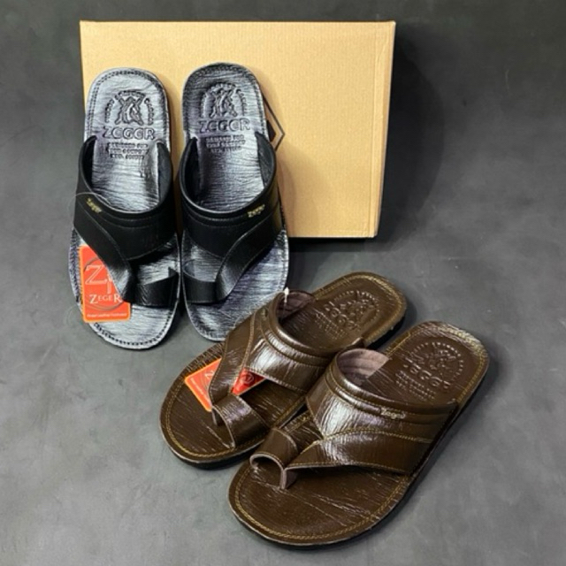 zeger - sandal kulit asli pria