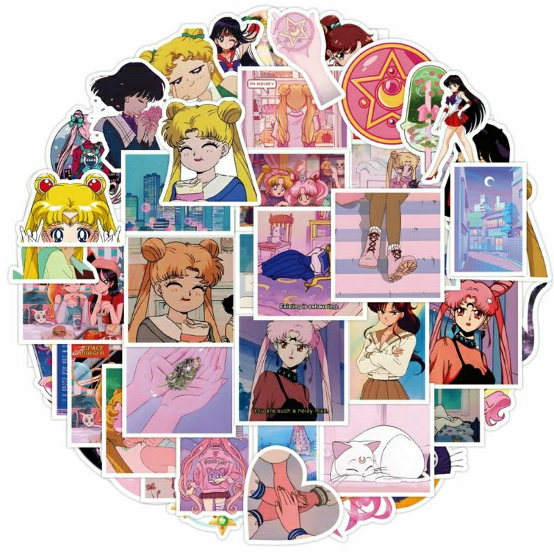 

Stiker Kartun Sailor Moon Stiker Pack Sailor Moon Stiker High Quality, Stiker Aesthetic Stiker Laptop Stiker Helm Stiker Tumblr Stiker HP, Aksesoris Hp , Anti Air