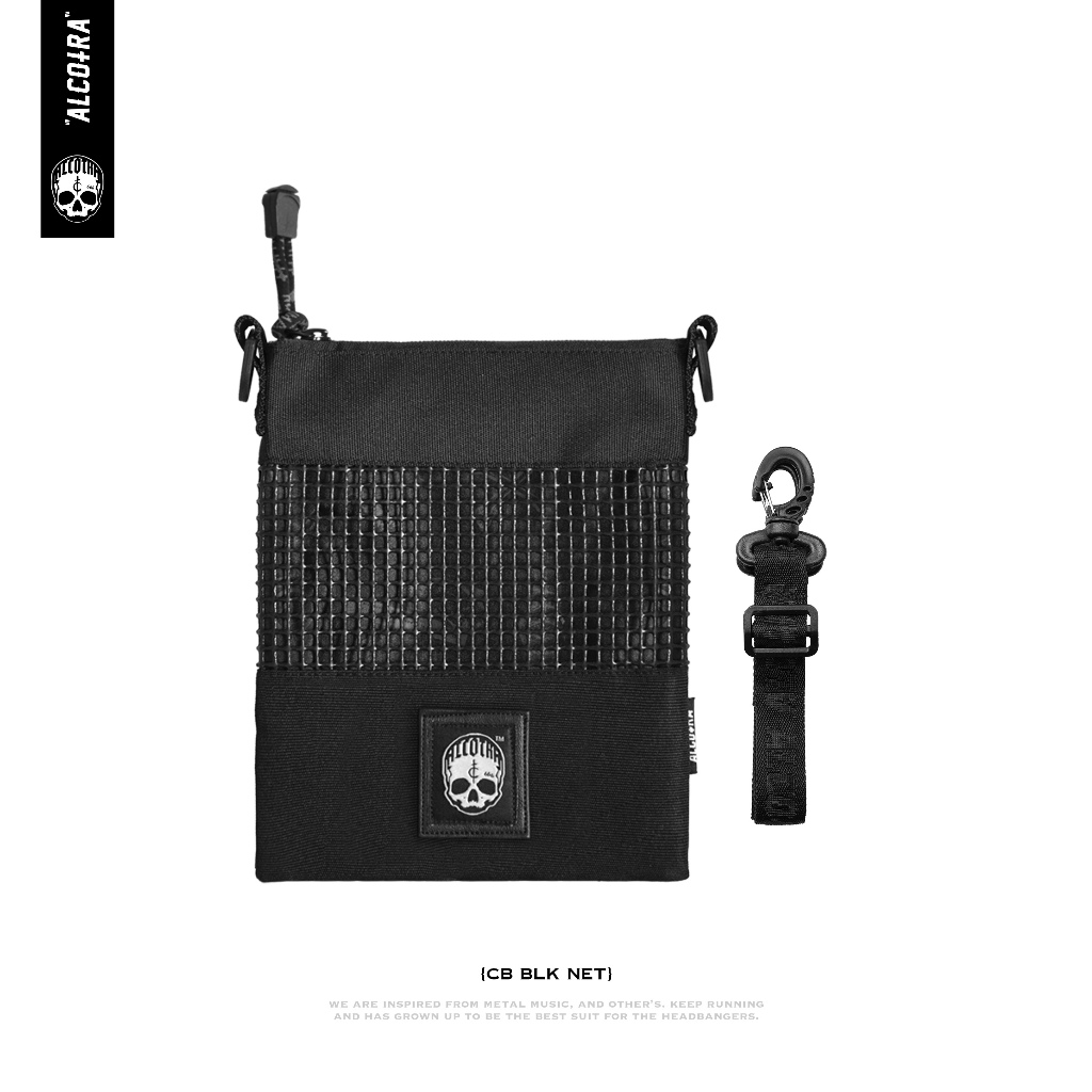 CB BLK NET // COIN BAG BLACK NET // COINT BAG ALCOTRA