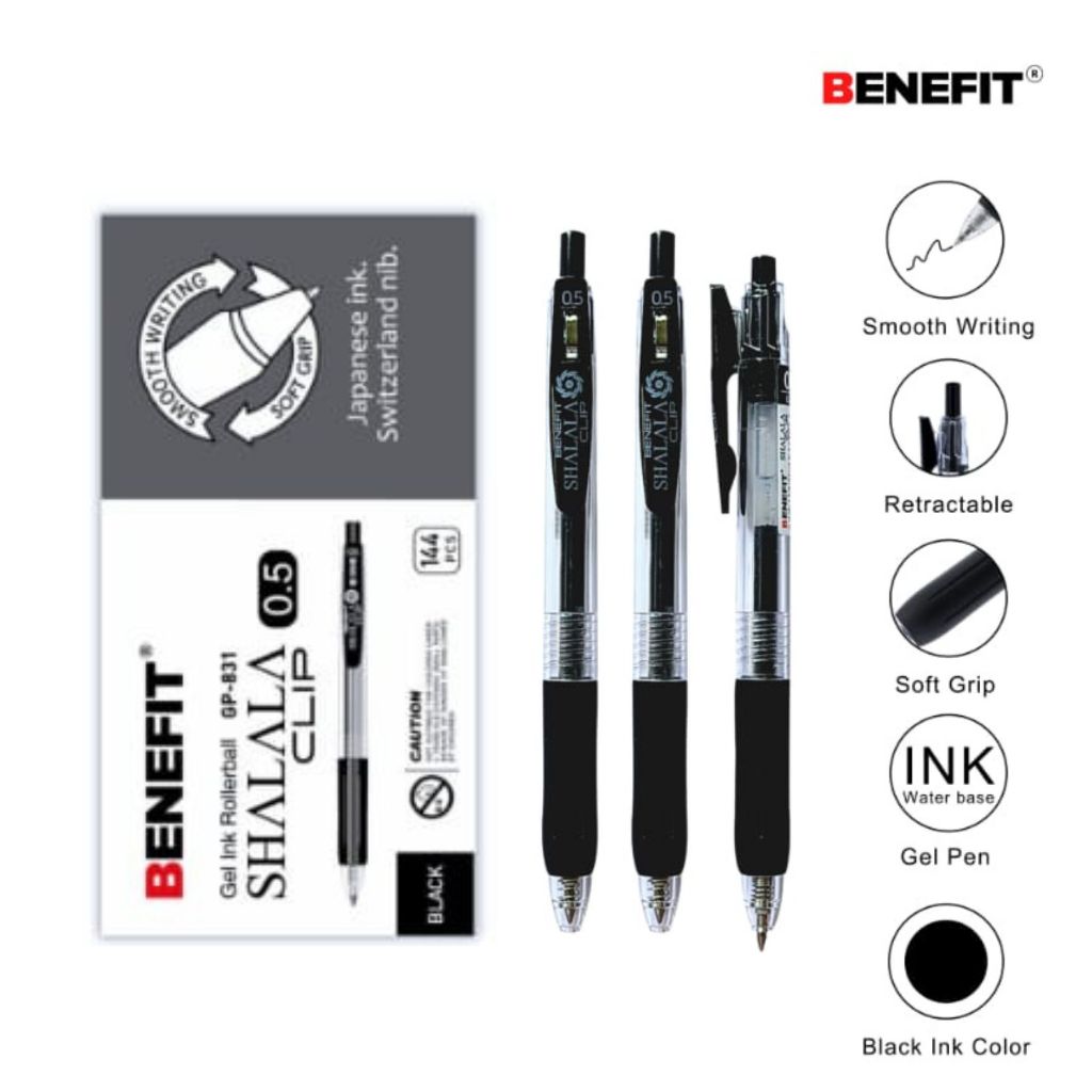 

1 LSN / 12 Pcs Gel Pen Benefit GP-831 Shalala