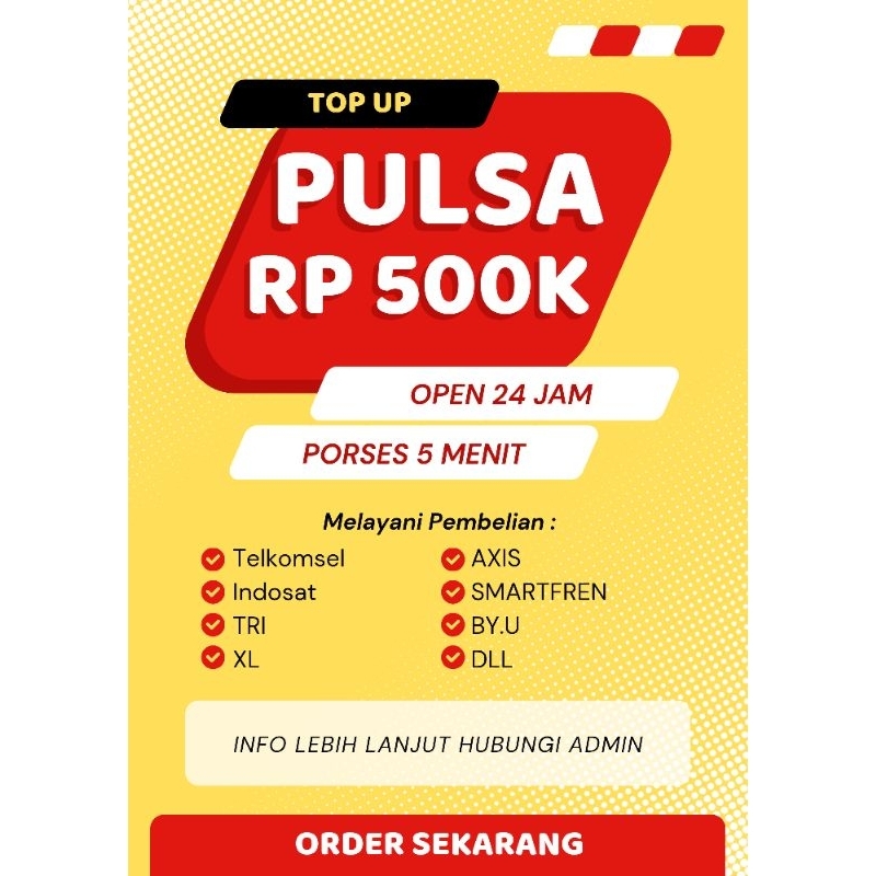 PULSA ALL OPERATOR 500K