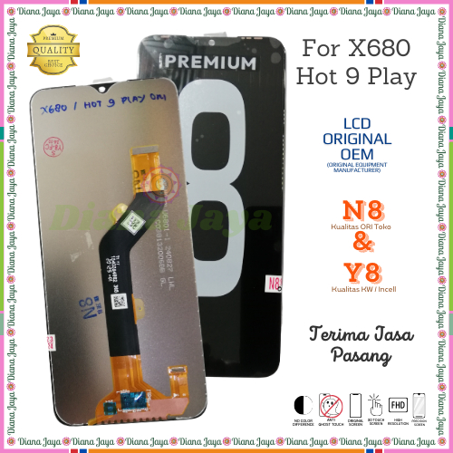 Lcd Touchscreen Infinix X680 / Infinix Hot 9 Play ORI
