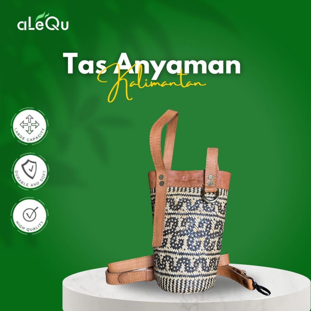 Tas Anyaman Rotan & Kulit Asli – Elegan, Multifungsi, dan Khas Kalimantan Timur