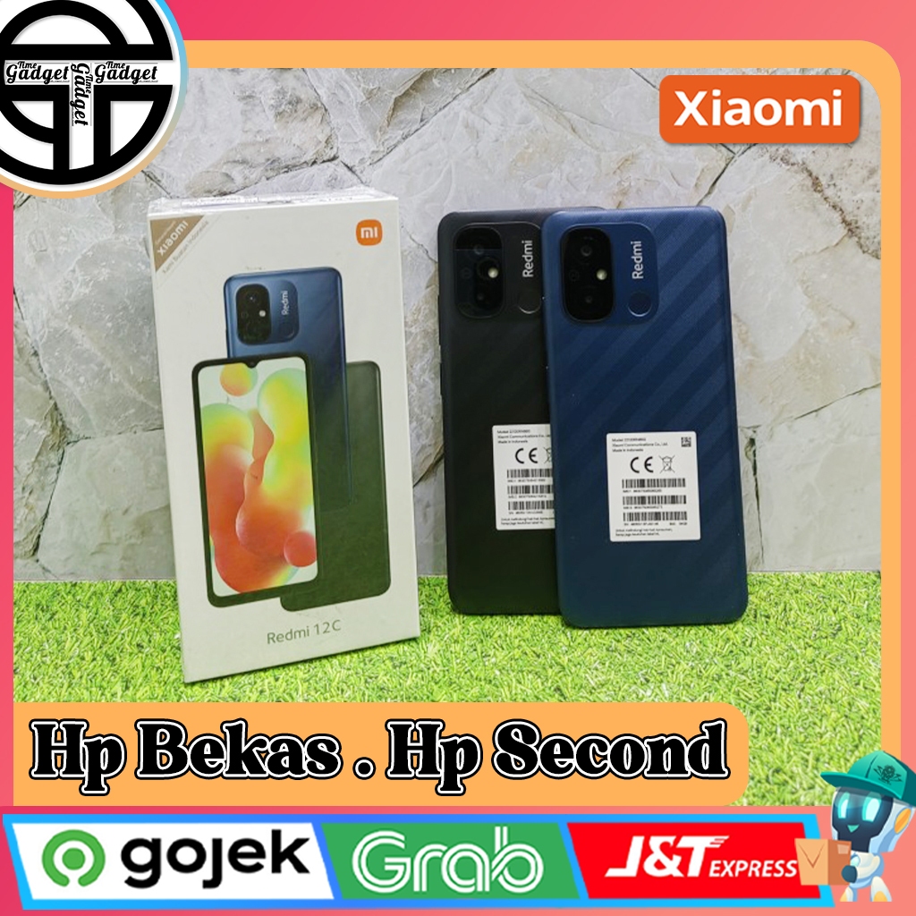 Xiaomi Redmi 12C Ram 3/32GB | Ram 4/64GB | Ram 4/128GB Second Original Resmi Indonesia