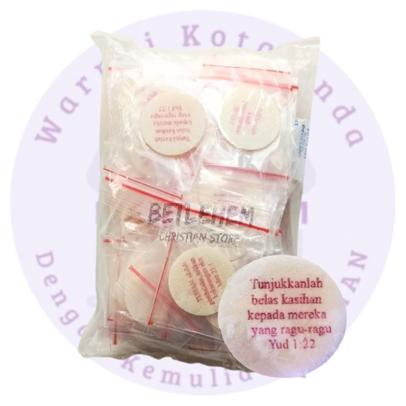 

[BETLEHEM] Hosti/Roti Manna Ayat Kecil Hygiene Pack