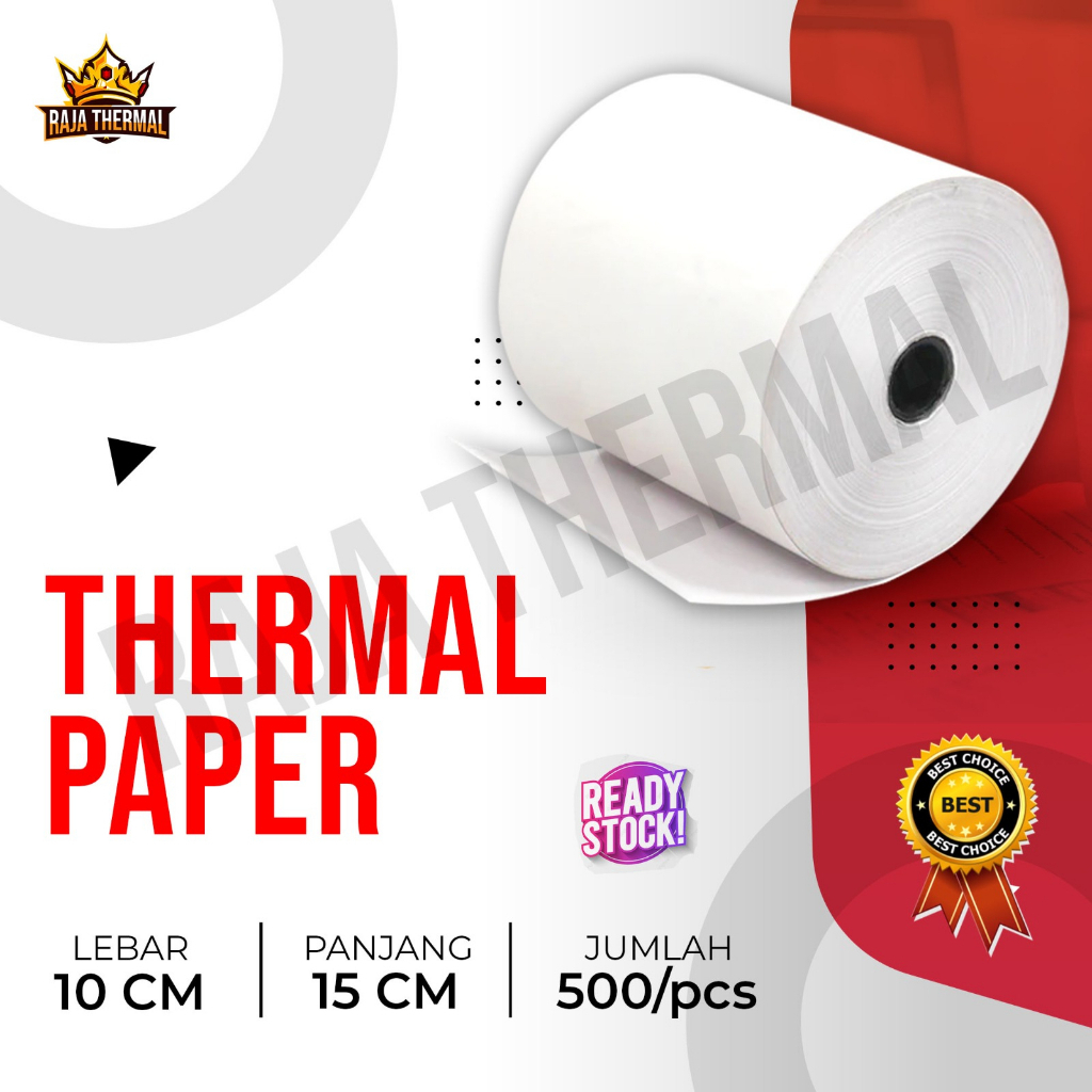 

ESPADA SHOP - STICKER KERTAS THERMAL LABEL 100X150 MM A6 500 LEMBAR