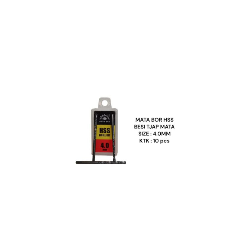 MATA BOR BESI HSS TJAP MATA HITAM 4MM CAP MATA