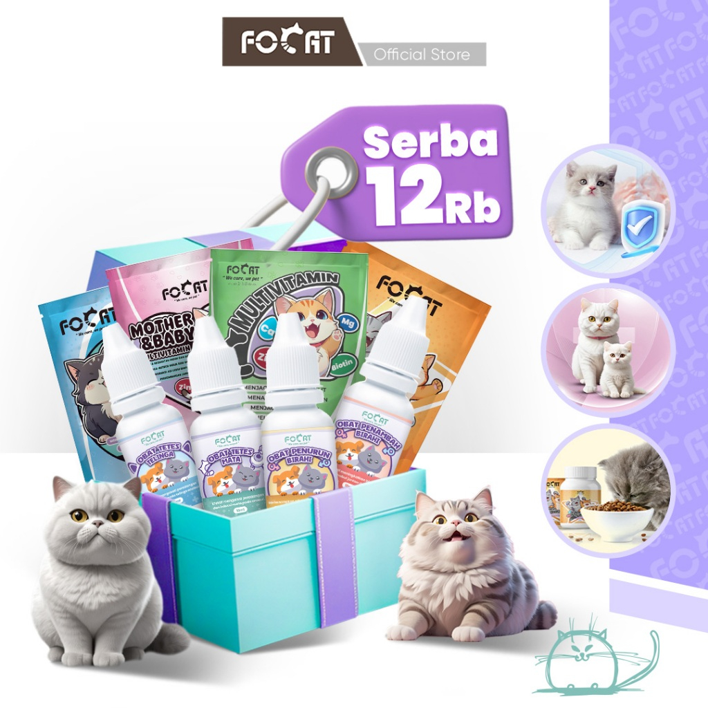 [SERBA 15RB] FOCAT P3K Pertolongan Pertama Pada Kucing N19-N32 Obat Keluhan Penyakit Hewan Peliharaan