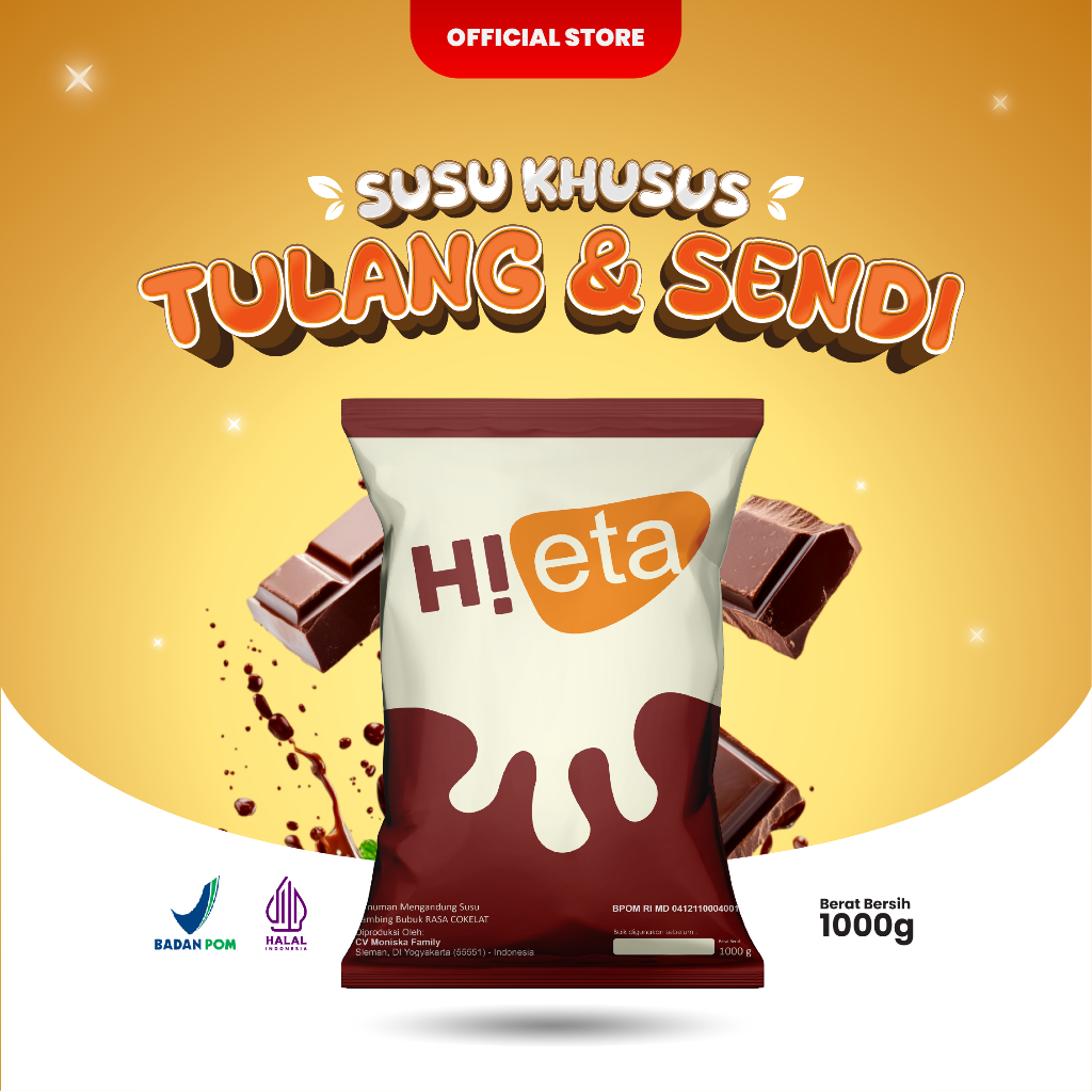 

Susu Kambing Etawa Bubuk 1 Kilogram Alami Rasa Cokelat HiEta