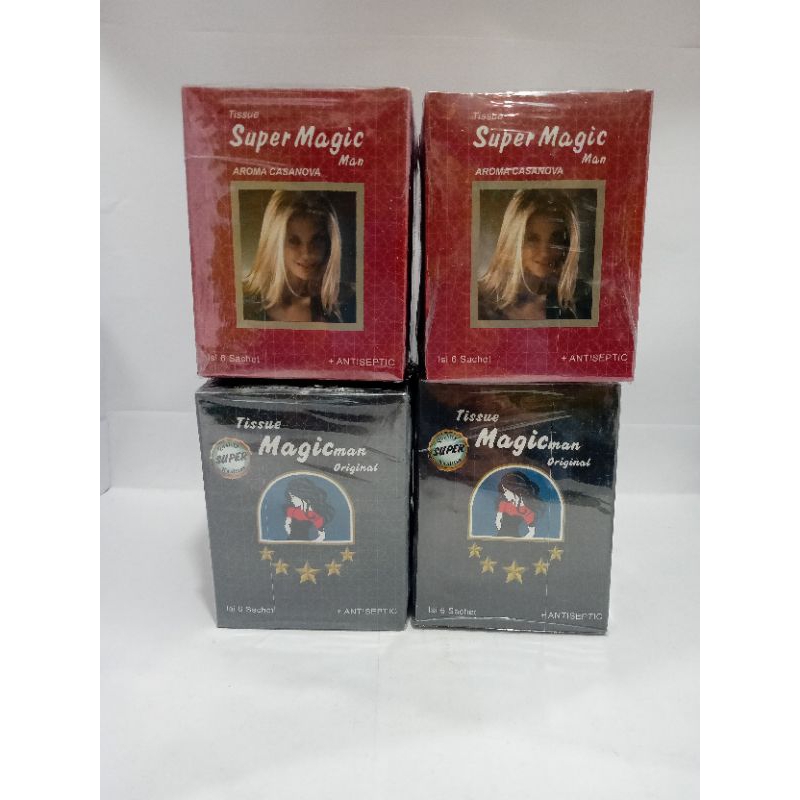 Tisu magic/super magic/Casanova/Original/Antiseptic Tisu, Tisu Tahan lama