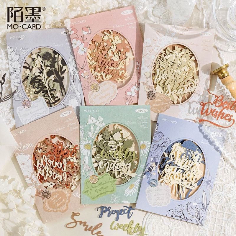 

(3EE) paper art deco kertas 3D bunga tanaman tulisan word kata plant leaf flower