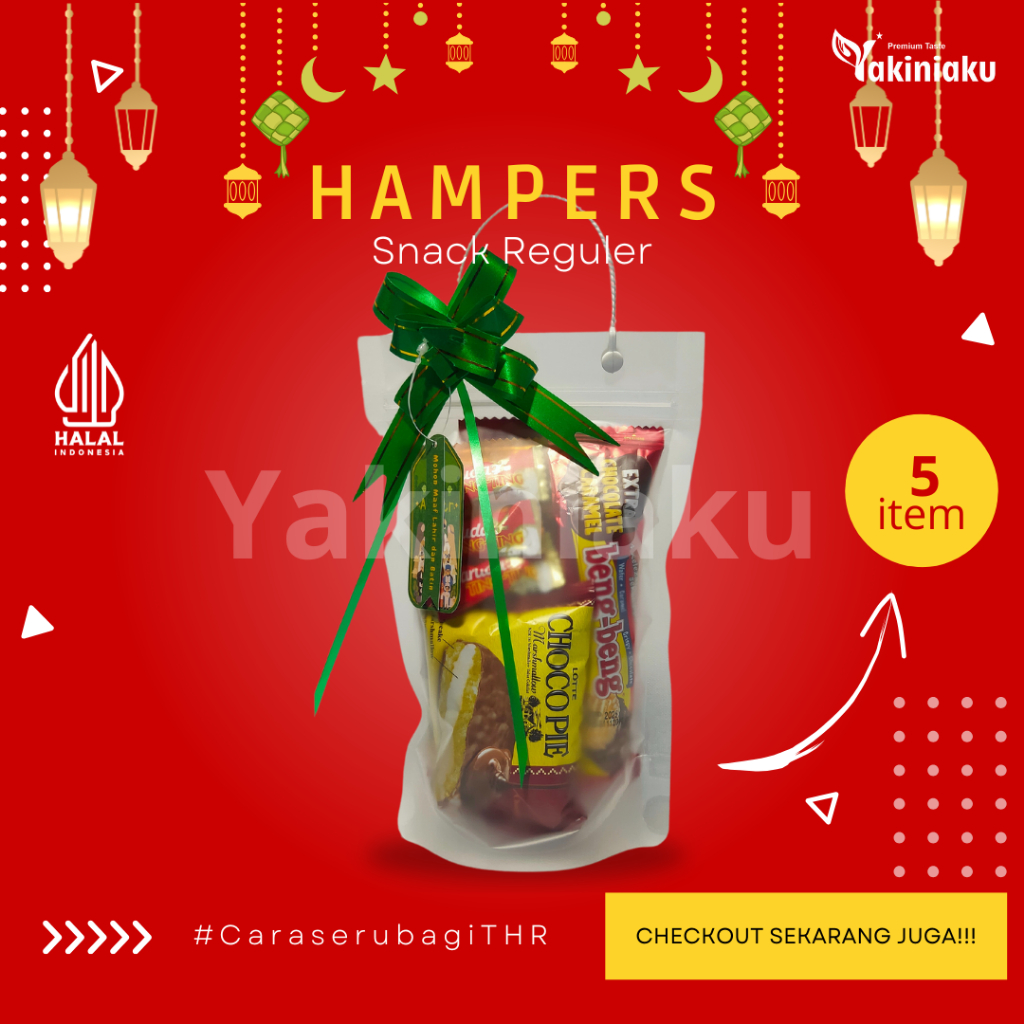 

Hampers Idul Fitri Lebaran Snack Cokelat Biskuit Wafer Better Beng Beng Kris bite Chocopie Ting Ting