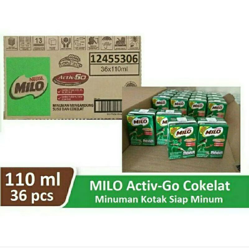 

Milo UHT Minuman Coklat Dus 36 x 110 ml