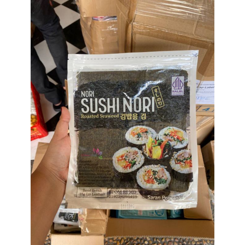 

NORI SUSHI NORI 25gr isi 10 Lembar